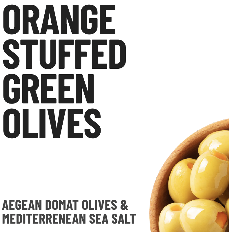 ORANGE STUFFED OLIVES